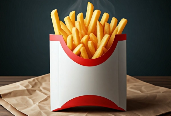 French fries with sauce